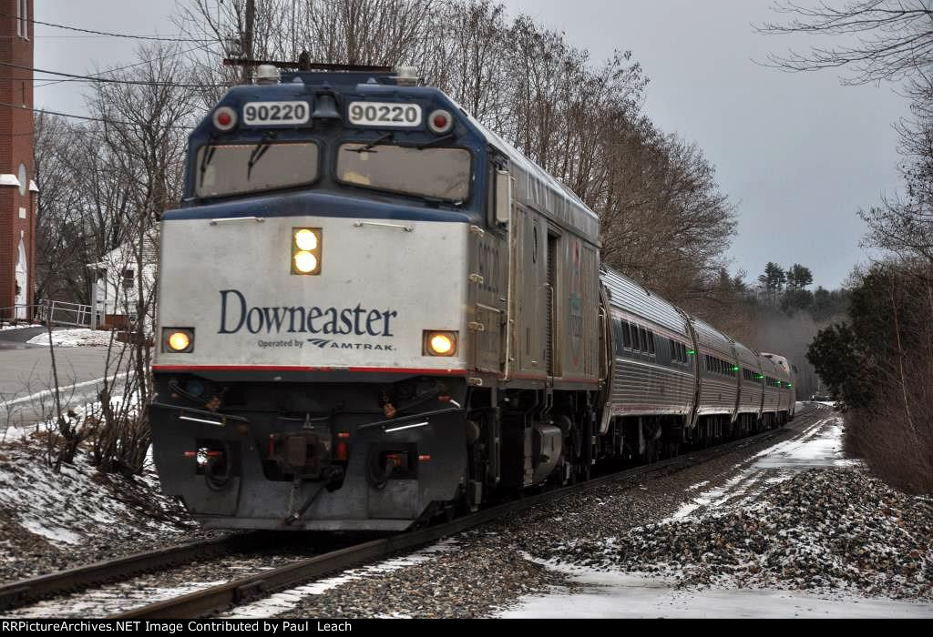 "Downeaster" rolls west